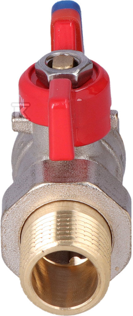 Kurek kulowy nakrętno-wkrętny z motylkiem, ze śrubunkiem, 1/2", F-Comfort
