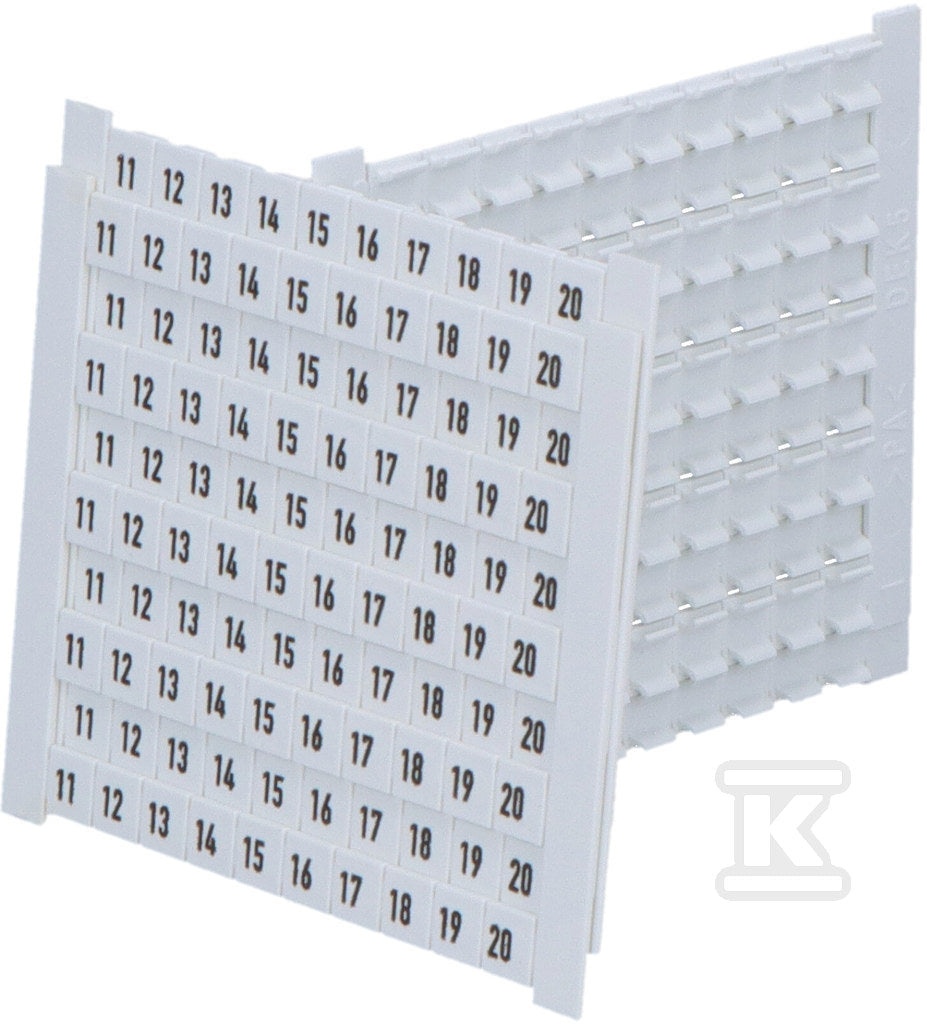 Oznacznik do złączek (1opk=500 sztuk) DEK 5 FWZ 11-20