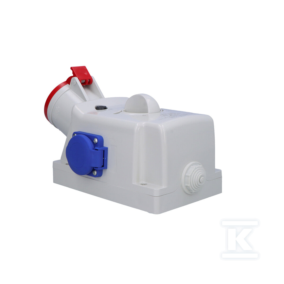 Gniazdo natynkowe OPTIMA-COMBI 3P+N+E 32A + 230V z przełącznikiem L-0-P