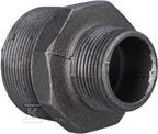 Nypel redukcyjny czarny, GZ 2"x5/4"