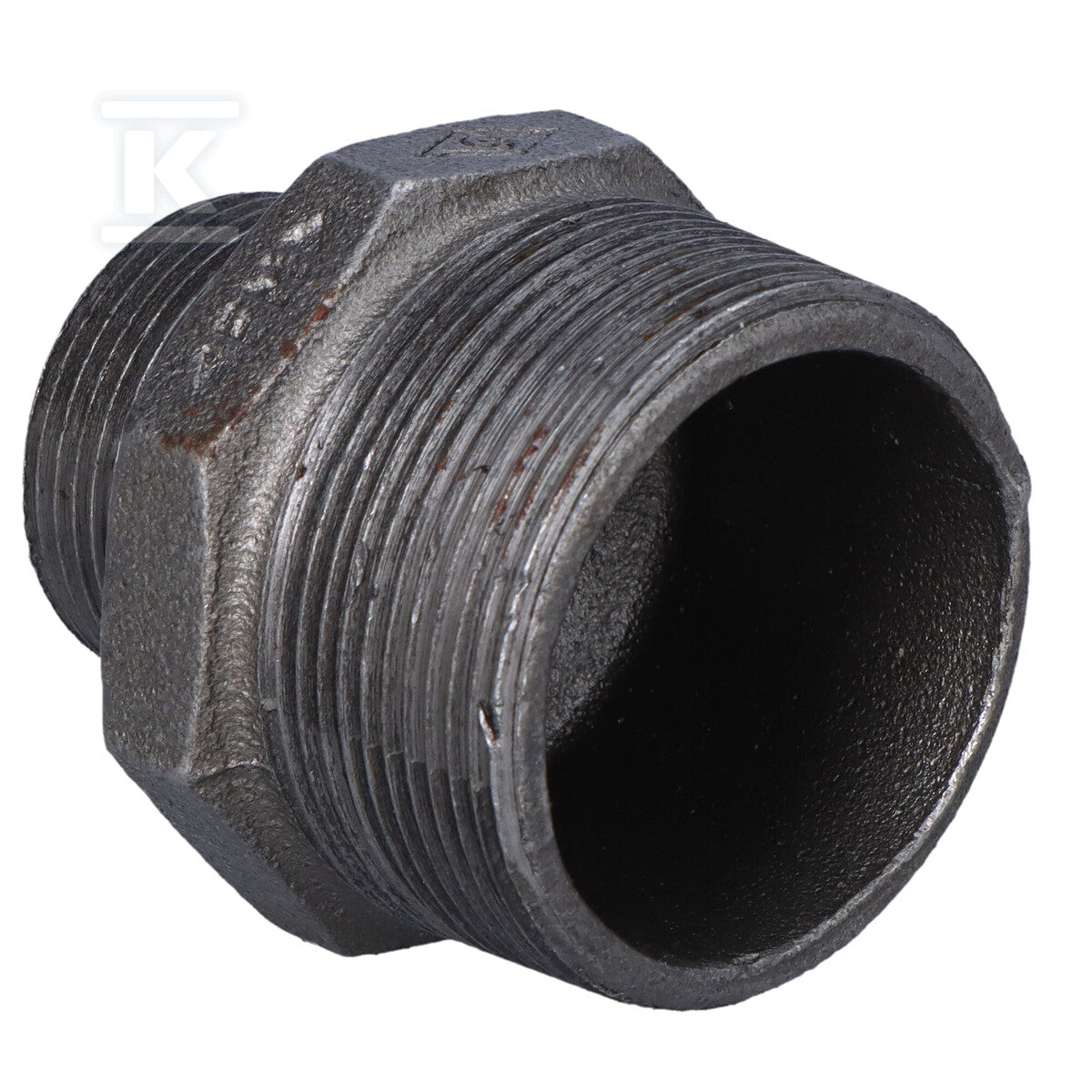 Nypel redukcyjny czarny, GZ 2"x5/4"