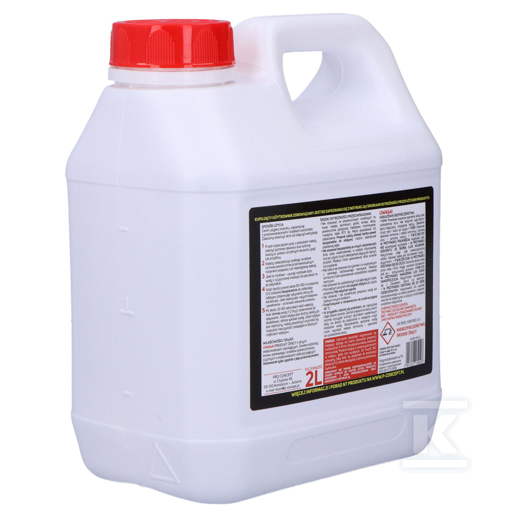 RUREX PRO 2L Udrażniacz do rur i odpływów kanalizacyjnych