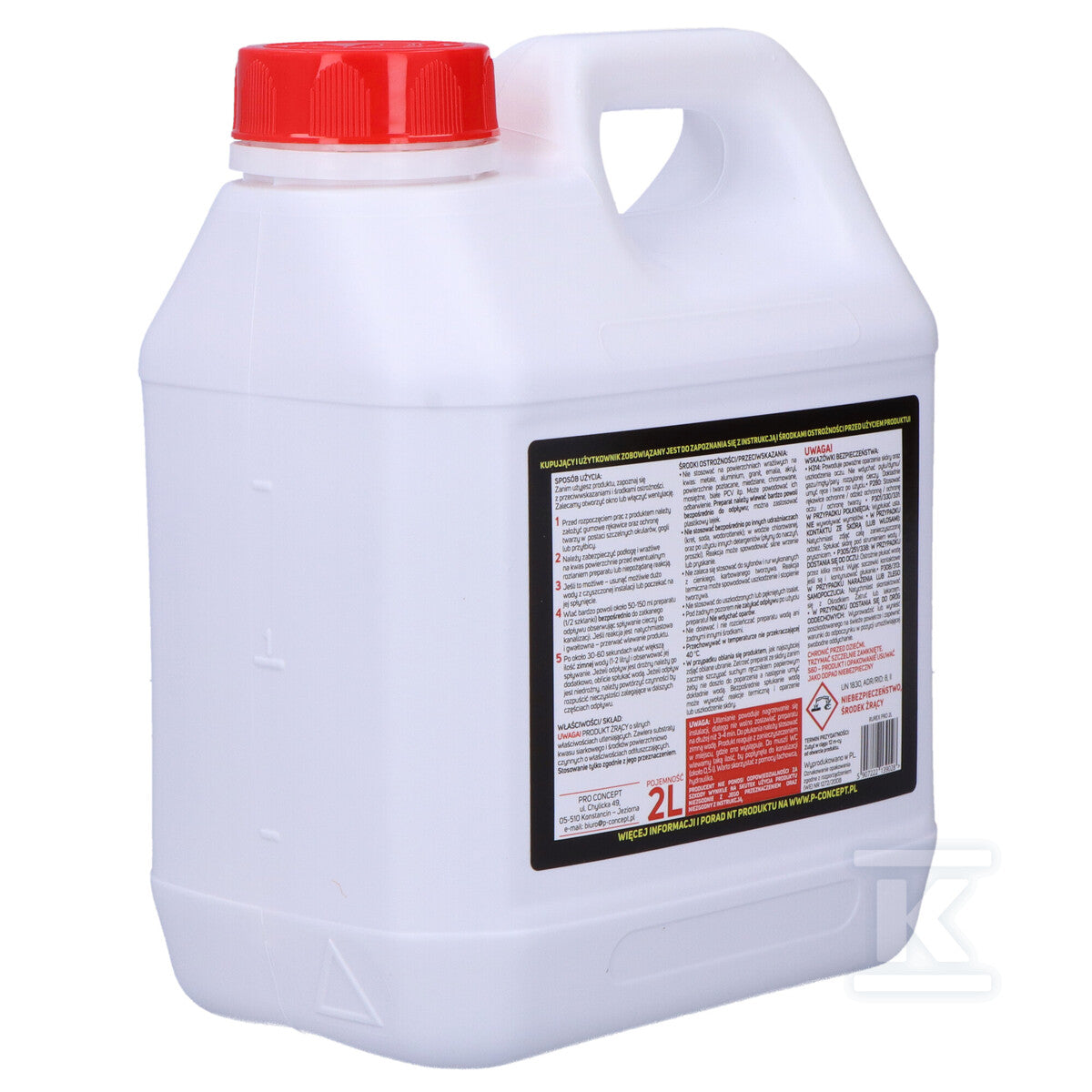 RUREX PRO 2L Udrażniacz do rur i odpływów kanalizacyjnych