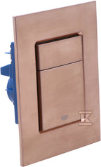 Przycisk spłukujący Skate Cosmopolitan S, brushed warm sunset, do małych kominków rewizyjnych