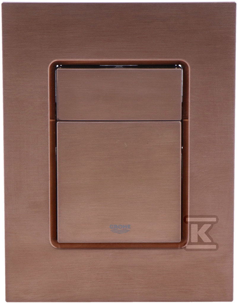 Przycisk spłukujący Skate Cosmopolitan S, brushed warm sunset, do małych kominków rewizyjnych