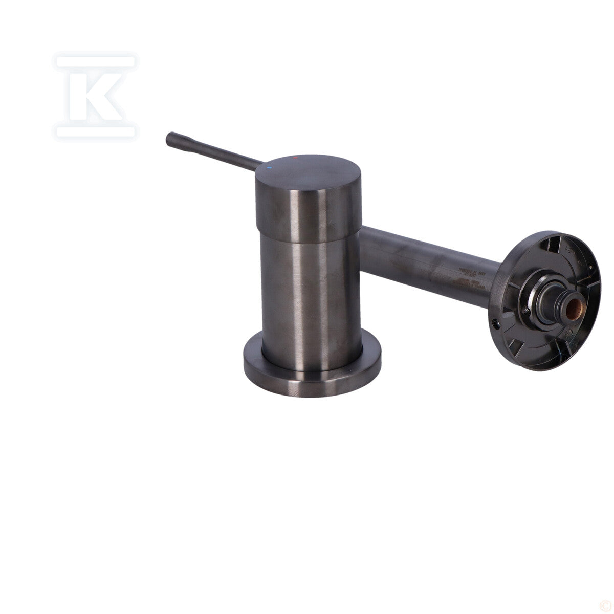 Bateria umywalkowa Grohe Essence 2-otworowa jednouchwytowa rozmiar M, brushed hard graphite, ogranicznik przepływu 5,7 l/min., regulowany perlator, wylewka 183 mm