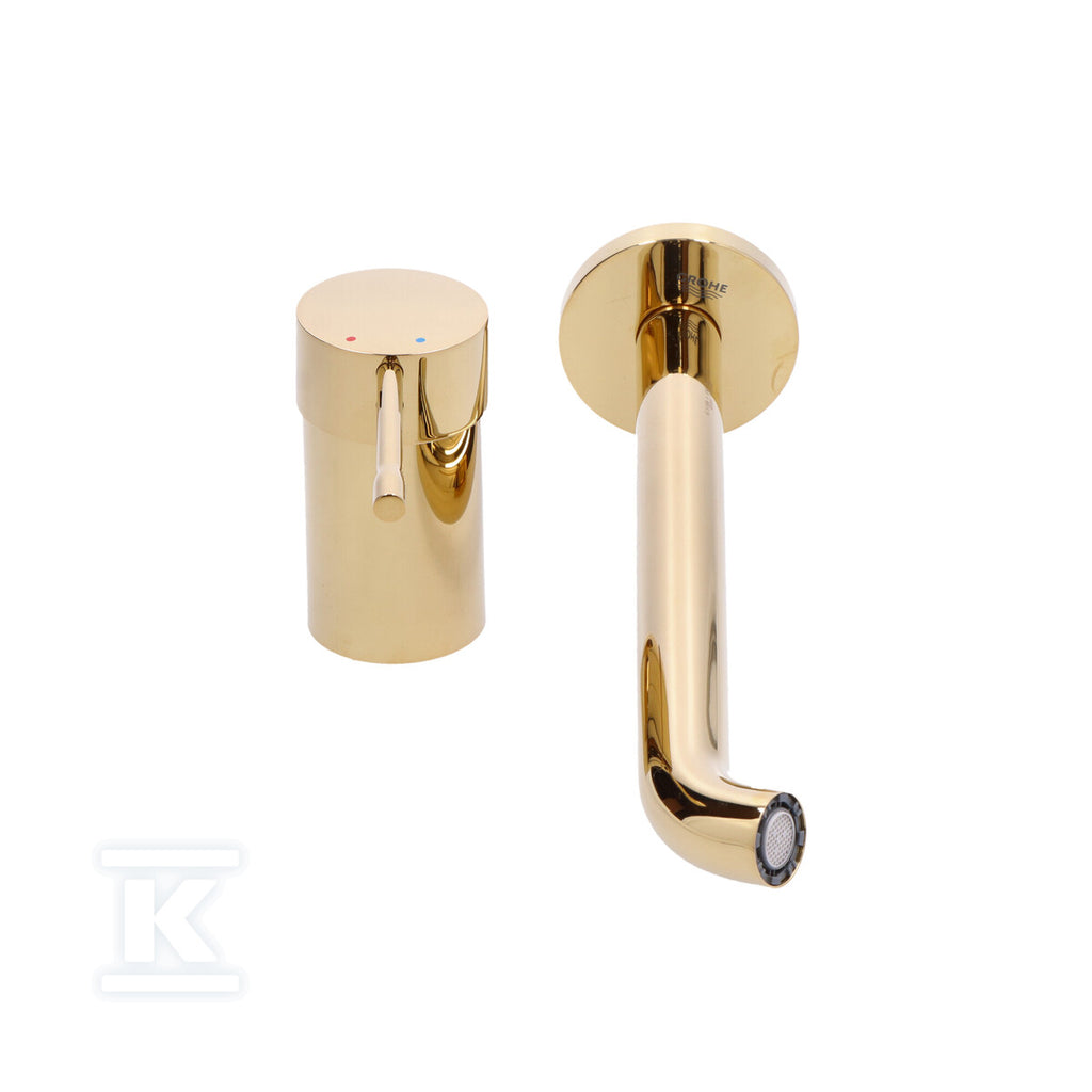 Bateria umywalkowa Grohe Essence 2-otworowa jednouchwytowa rozmiar L, cool sunrise, ogranicznik przepływu 5,7 l/min., regulowany perlator, wylewka 230 mm