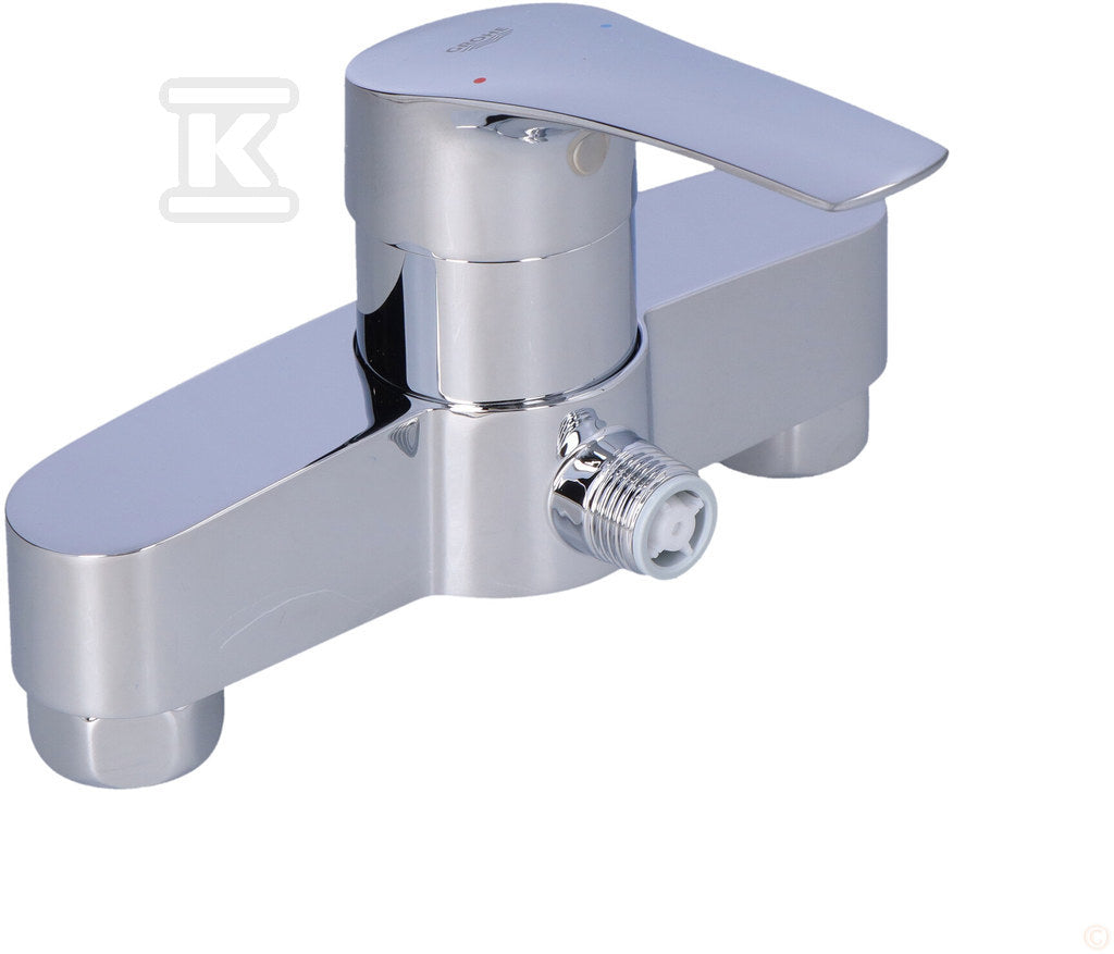 Bateria prysznicowa Grohe Eurosmart jednouchwytowa, chrom, montaż ścienny natynkowy, głowica Ceramiczna 35 mm, ogranicznik temperatury, regulowany ogranicznik przepływu