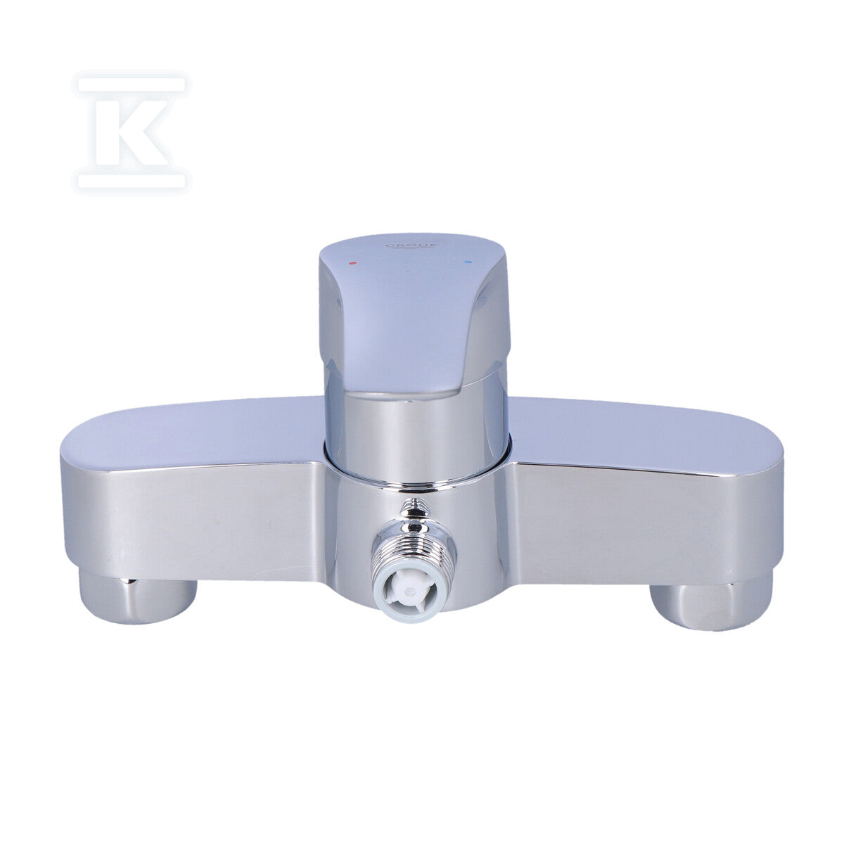 Bateria prysznicowa Grohe Eurosmart jednouchwytowa, chrom, montaż ścienny natynkowy, głowica Ceramiczna 35 mm, ogranicznik temperatury, regulowany ogranicznik przepływu