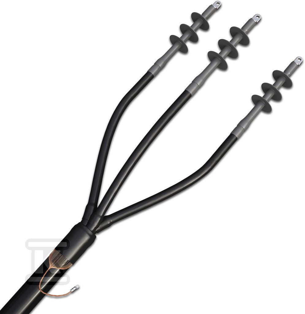 Głowica napowietrzna do kabla AXAL o przekroju 3x95/16 - 3x240/50 mm² żyła pow. Al/Cu, końcówki kablowe śrubowe