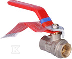 Zawór kulowy nakrętno-nakrętny z dźwignią, 3/8", F-Power