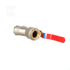 Zawór kulowy nakrętno-nakrętny z dźwignią, z filtrem, 1", F-Power