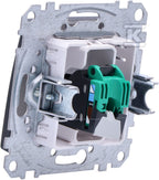 Gniazdo komputerowe RJ45 kat.5e UTP, czarny antracyt SEDNA DESIGN