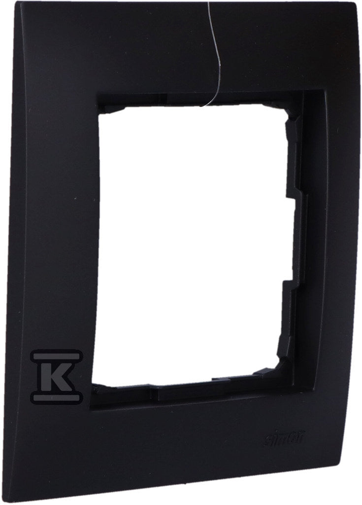 Ramka 1-krotna PREMIUM IP20 / IP44, czarny mat Simon54