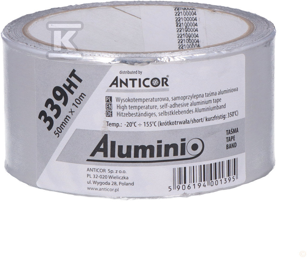 Taśma aluminiowa Aluminio 339 HT, 50 mm x 10 m