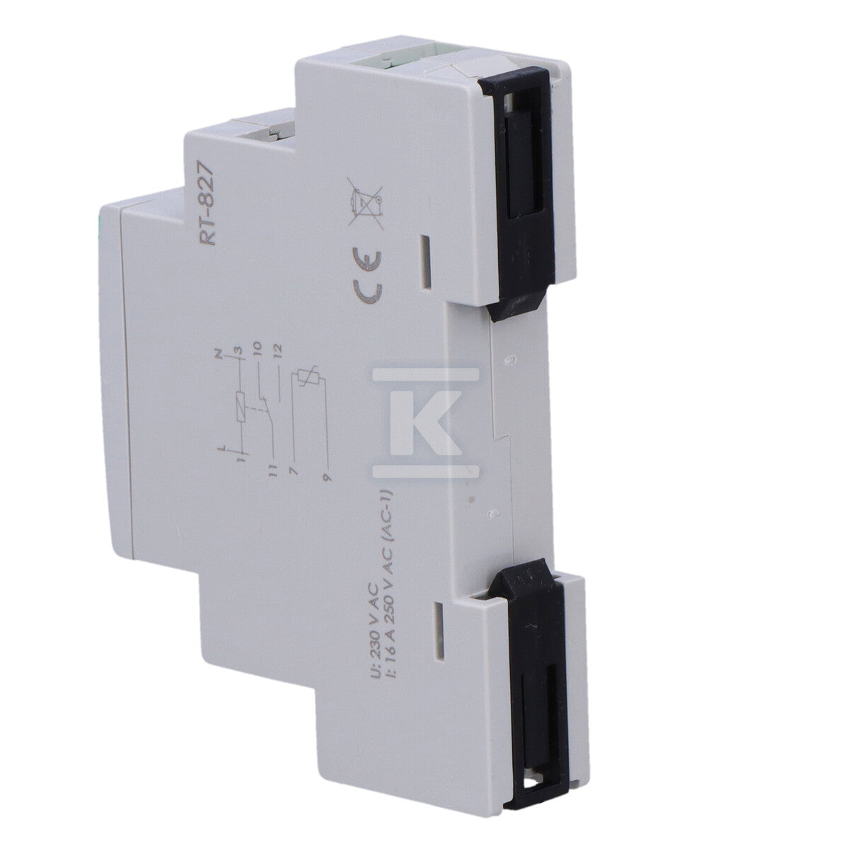 Regulator temperaturyw zakresie od 0 do 99st.C, I=16A, 1moduł
