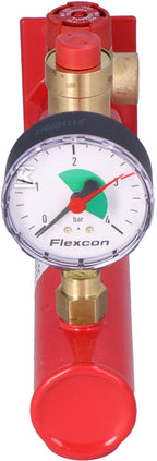 Konsola naczynia wzbiorczego c.o. FLEXCONSOLE PLUS z zaworem bezpieczeństwa 3 bar i manometrem, przyłącza GW 3/4" (bez szybkozłączki)