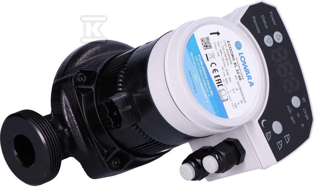 Pompa ECOCIRC XL 32-60/180mm, 230V, gwint G 2", Średnica rury 1 1/4 "