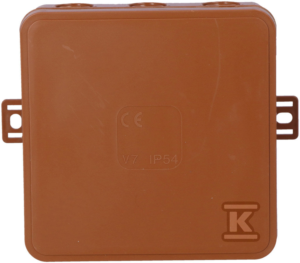 Puszka hermetyczna V7 termoutwardzalna IP54 brąz-klik 100x100x41 ONNLINE