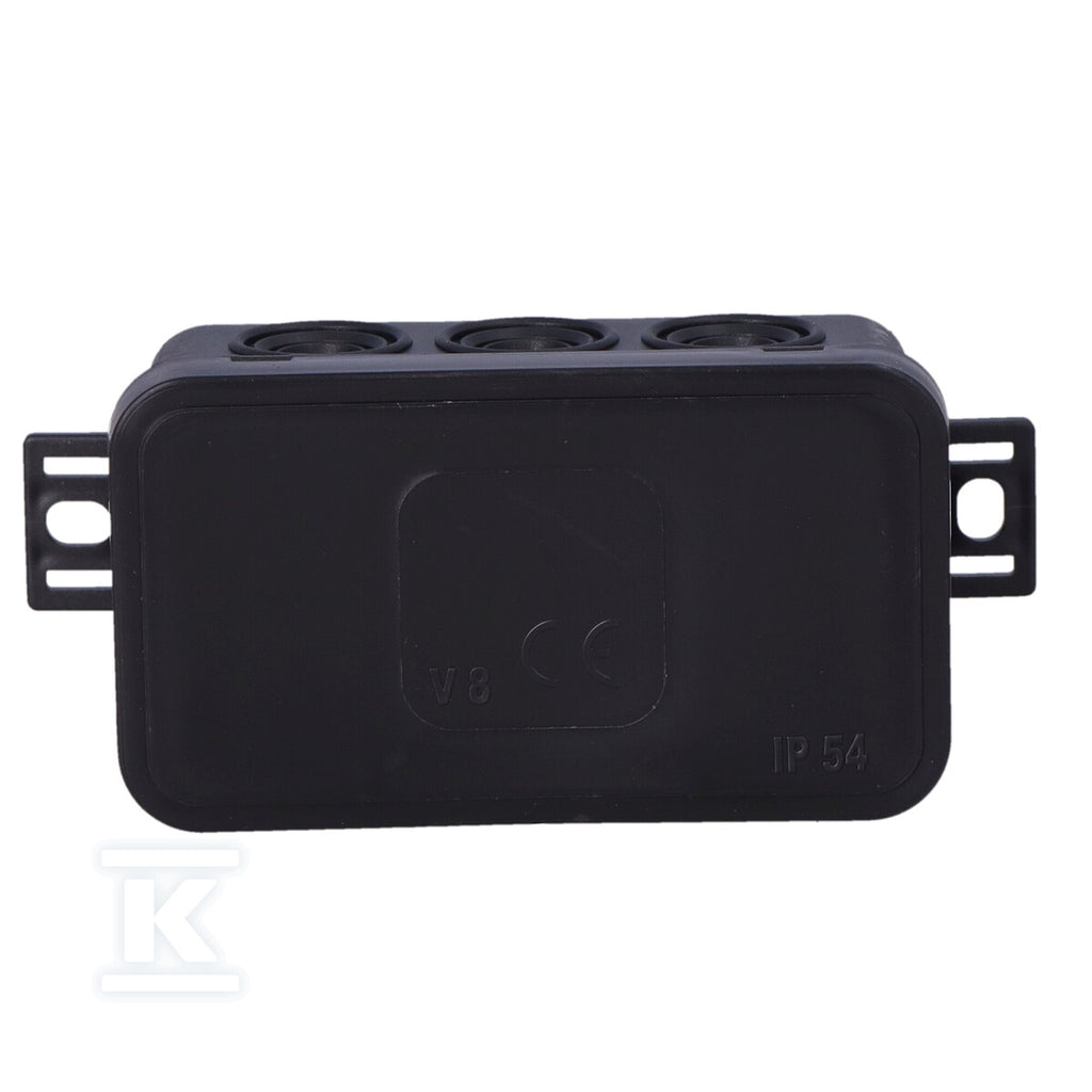Puszka hermetyczna V8 termoutwardzalna IP54 czarna-klik 80x45x41 ONNLINE
