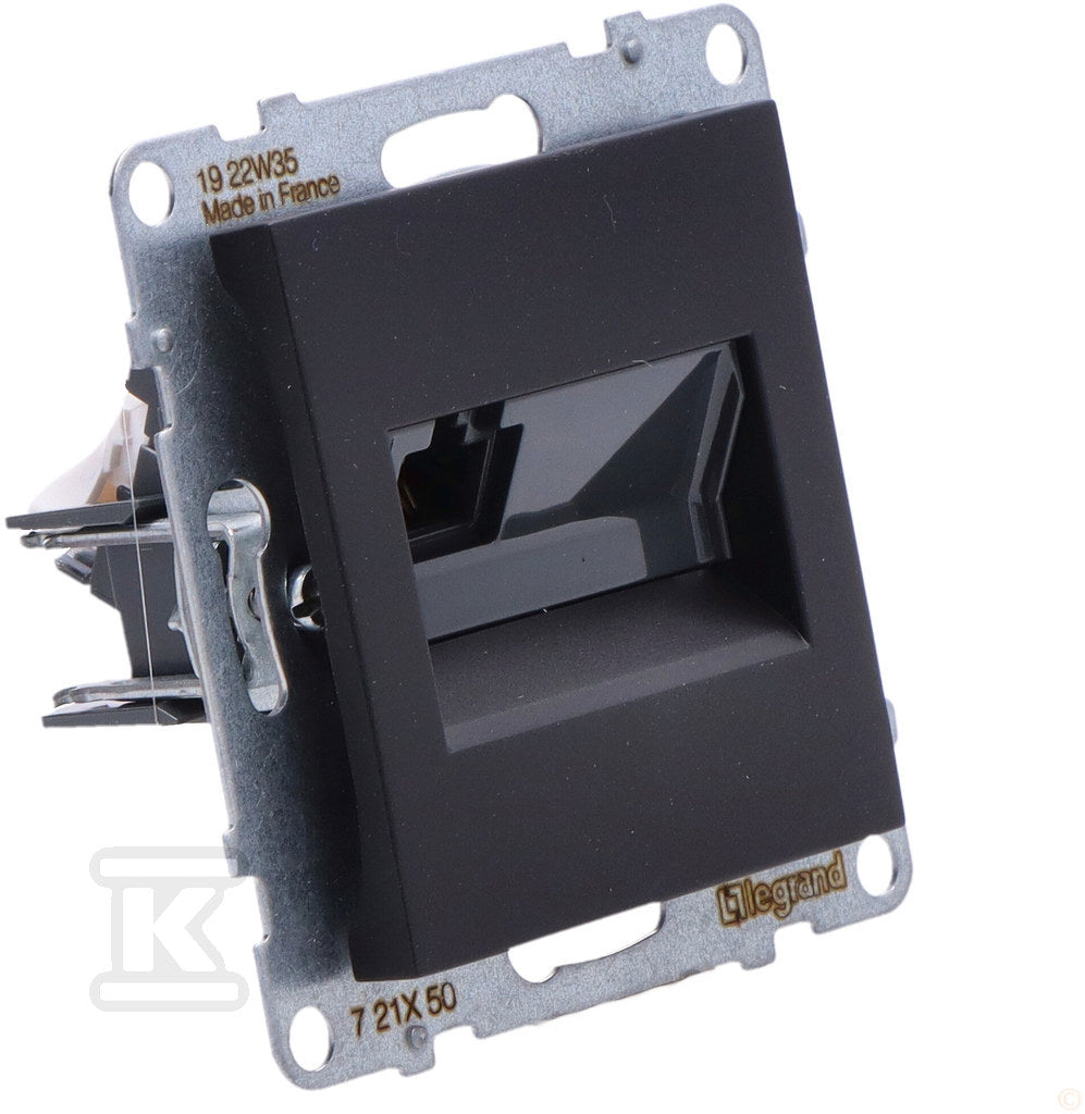 Gniazdo RJ45/kat 5E UTP, CZARNY SUNO