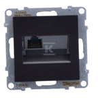Gniazdo RJ45/kat 5E UTP, CZARNY SUNO