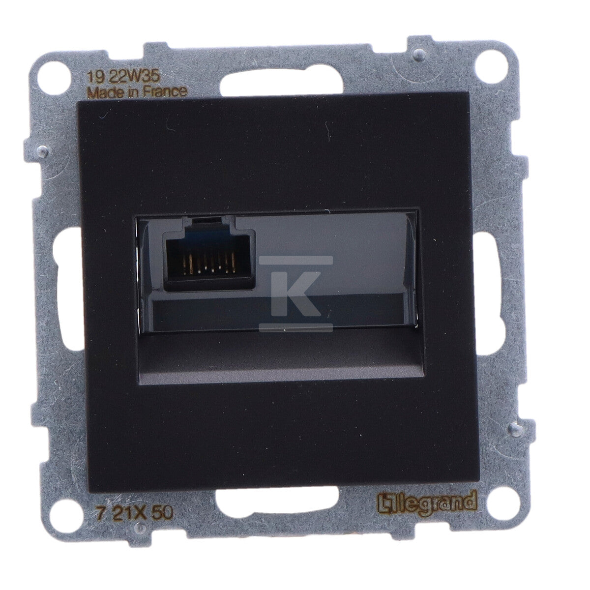 Gniazdo RJ45/kat 5E UTP, CZARNY SUNO