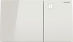 Przycisk spłukujący Sigma70, przedni, szkło sand grey