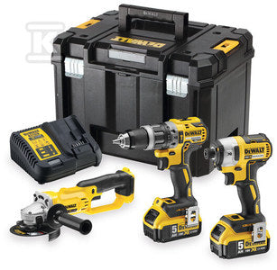 18V XR Zestaw 3 narzędzi bezszczotkowych 2 X 5 Ah DCK383P2T-QW