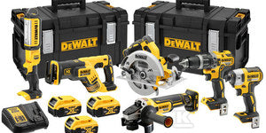 18V XR Zestaw 6 narzędzi bezszczotkowych - 3 X 5 Ah DCK623P3-QW