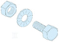 Śruby M6x20 do szyn 5mm 20sztuk do Rozdzielnic PrismaSet