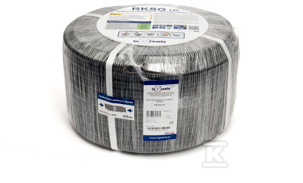 Rura osłonowa karbowana czarna (PESZEL) niepodtrzymująca płomienia RKSGP 15x20 (E20) z pilotem 750N 100mb