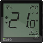 Regulator temperatury Internetowy, ENGO EONE230B podtynkowy, dobowy, ZigBee, czarny, 230V