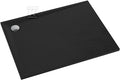 Brodzik kompozytowy 3.466/C/ST Stabilsound Plus Black Stone 80x120x3 cm "Etrusco", prostokątny z syfonem z grzybkiem czarny mat