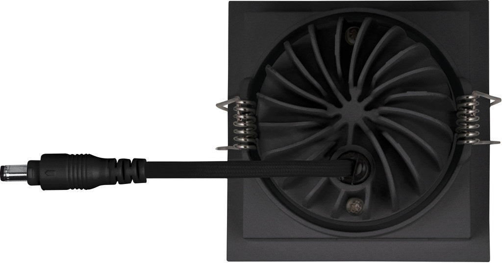 Reflektor obrotowy Square Dk Adj 8W/3000K Fl Bk Ledv