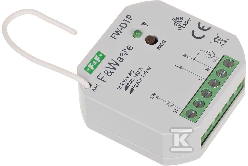 Radiowy ściemniacz uniwersalny 230V - montaż PDT 85÷265V AC/DC