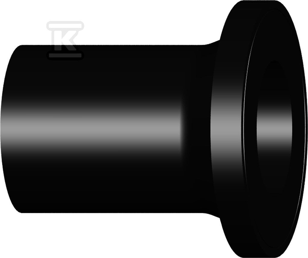 Tuleja doczołowa długa kołnierzowa dn400 PE100, SDR17, PN5 gaz/PN10 woda, sfazowana