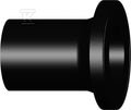 Tuleja doczołowa długa kołnierzowa dn500 PE100, SDR17, PN5 gaz/PN10 woda, sfazowana