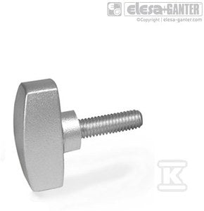 Śruba motylkowa GN 433-NI-34-M6-30-MT