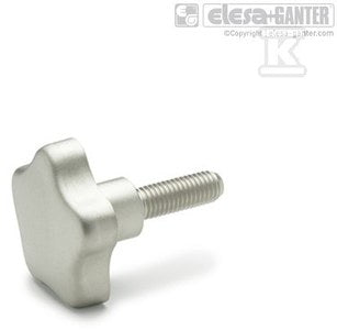 Pokrętło stalowe GN 5334.4-60-M12-50