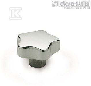 Pokrętło aluminiowe GN 5336-60-M12-D-MT