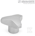 Pokrętło trójramienne GN 5345.4-40-M8-E