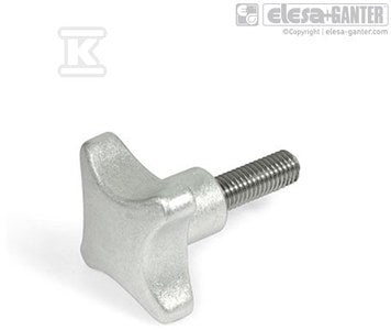 Pokrętło gwiaździste GN 6335.4-SG-80-M16-70