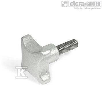 Pokrętło gwiaździste GN 6335.5-AM-40-M8-20