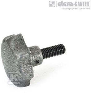 Pokrętło żeliwne GN 6336.4-SG-50-M10-55