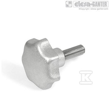 Pokrętło gwiaździste GN 6336.5-AM-63-M12-40