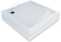 Brodzik Ravak Angela Basic Kompakt 80cm-samonośny prysznicowy kwadratowy do instalacji w całości z panelem wykonany z antybakteryjnego u średnica syfonu 90mm