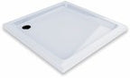 Brodzik Ravak Angela Basic Kompakt 80cm-samonośny prysznicowy kwadratowy do instalacji w całości z panelem wykonany z antybakteryjnego u średnica syfonu 90mm