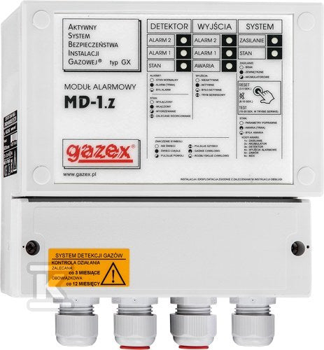 Moduł sterujący MD-1.Z 1 wej.,zasilanie 230V z automat.podtrzymaniem (ok.1h), 1 wyj.do zaworu