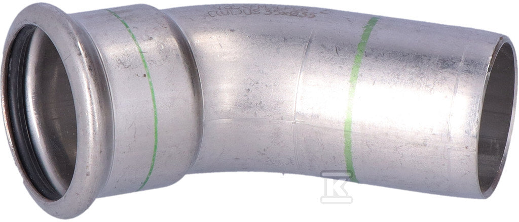 Kolano nyplowe 45° Inox - 35